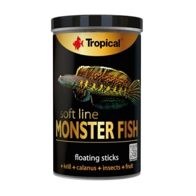 Afbeelding van Tropical Monster Fish Soft line 1 Liter Vissenvoer Visvoer voor grote vissen