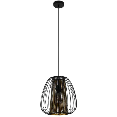 Afbeelding van Eglo Hanglamp Curasao Zwart Goud