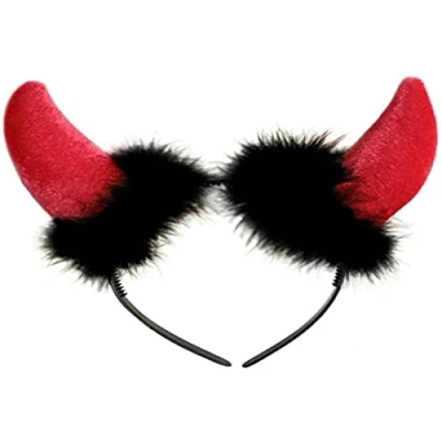 Afbeelding van Folat Tiara Halloween Duivel rood