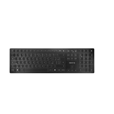 Image de CHERRY KW 9100 SLIM Clavier sans fil 2.4 GHz Bluetooth 4.0 Tchèque/Slovène commutateur : SX noir argent