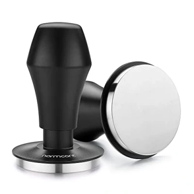 Afbeelding van Normcore V4.1 Koffietamper, 53,3 mm, met klikgeluid, veerstempel platte basis, compatibel Breville Sage espressomachines 54 zwart