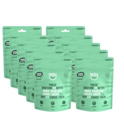 Afbeelding van Imby bedtime bites hondensnacks 10 X 100 gr Plantaardige Hondenkoekjes Laag in calorieën 100% natuurllijke hondensnoepjes