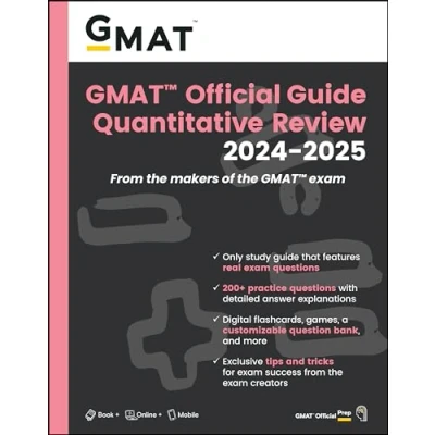 Afbeelding van GMAT Official Guide Quantitative Review 2024 2025: Book + Online Question Bank