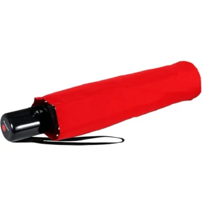 Afbeelding van Knirps Slim Duomatic zakparaplu, Rood, Zakparaplu met automatisch openen en sluiten
