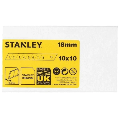 Image de STANLEY 1 11 301 lame de coupe 18mm en distributeur (100 pcs)