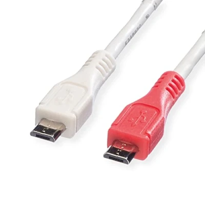 Afbeelding van VALUE USB 2.0 Oplaadkabel, Micro B male / male, 0,3m