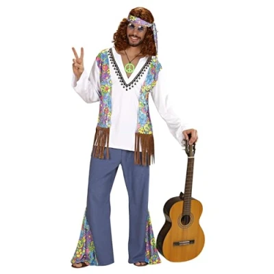 Afbeelding van &quot;Hippie kostuum voor heren Verkleedkleding Medium&quot;