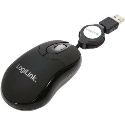 Afbeelding van LogiLink ID0016 Muis USB Optisch Zwart 3 Toetsen 800 dpi Kabelinvoer
