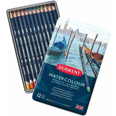 Afbeelding van Derwent 12 Watercolour potloden