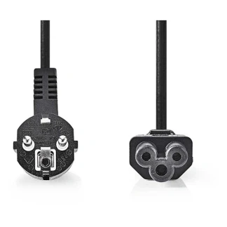 Afbeelding van C5 kabel Nedis 2 meter (Haaks)