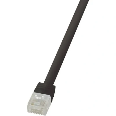 Afbeelding van LogiLink CF2033U RJ45 Netwerkkabel, patchkabel CAT 6 U/UTP 1.00 m Zwart Zeer flexibel 1 stuk(s)