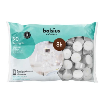 Afbeelding van Bolsius Theelichten 90stuks