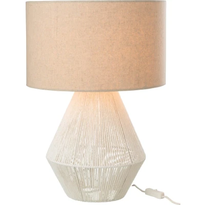Afbeelding van Tafellamp String jute wit 31412