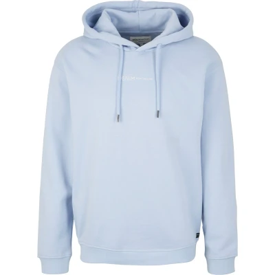 Afbeelding van TOM Tailor Denim Hoodie WITH Print Hoodie, Heren, Maat: Medium, Brunnera blue