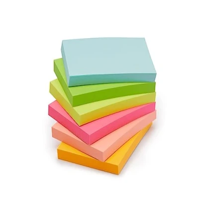 Afbeelding van Amazon Basics Mini vellen, zelfklevend, 3,8 x 5 cm, verschillende kleuren, 24 stuks