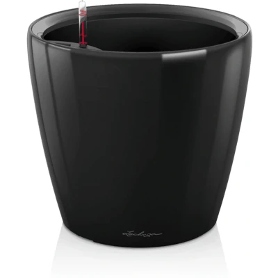Afbeelding van Lechuza Classico premium 28 Zwart hoogglans