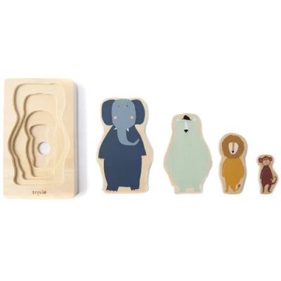Afbeelding van Trixie vier lagen puzzel animals 4st