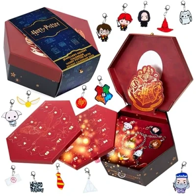 Afbeelding van Harry Potter Adventskalender 2024 meisjes 24 verrassingen sieraden voor kinderen, jongeren,