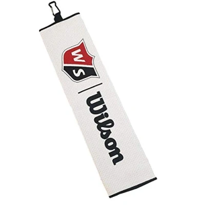 Afbeelding van Golfhanddoek Wilson Staff Tri Fold Wit