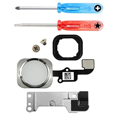 Afbeelding van MMOBIEL Home Button voor iPhone 6S / Plus (WIT) inclusief Reparatie Tools