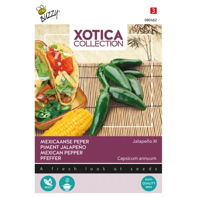 Afbeelding van Buzzy Xotica Mexicaanse Peper Jalapeño M Exotische zaden 2.5 g