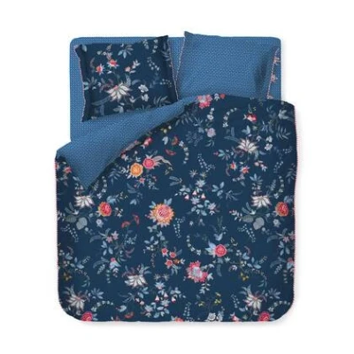Afbeelding van Pip Studio Flower Festival dekbedovertrek Lits Jumeaux XL 260x200/220 Donker Blauw