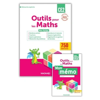 Afbeelding van OUTILS POUR LES MATHS CE2 PAR DOMAINE FICHIER ELEVE + MEMO
