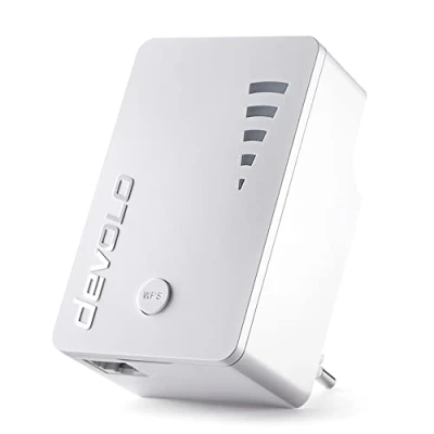 Afbeelding van devolo wifi repeater ac, tot 1.200 Mbit/s, versterker, 1 x Gigabit Ethernet poort, access point, wit