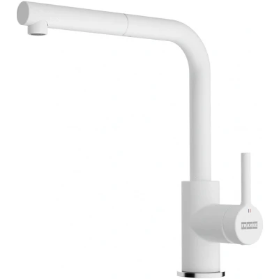 Afbeelding van Franke Lina L Keukenkraan Polar white met Uittrekbare Uitloop 115.0728.485