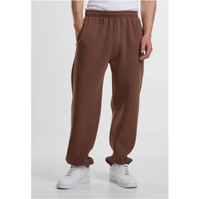 Afbeelding van Urban Classics Fluffy Trainingsbroek, Heren, Maat: XS, Chocolatebrown