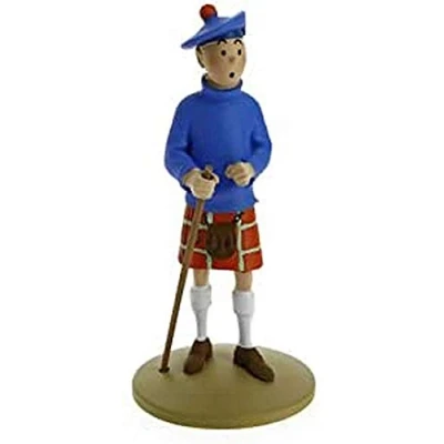 Afbeelding van Kuifje beeldje draagt een kilt