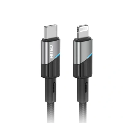 Afbeelding van AMiO USB C naar Lightning Kabel 20W 100cm FullLINK Premium Hoogwaardige Snellader Oplaadkabel Snoer