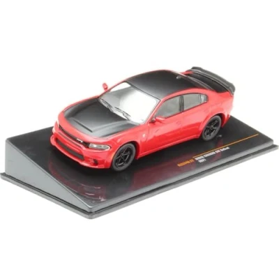 Afbeelding van Compatibel met Dodge Charger SRT Hellcat rood/zwart 1:43 IXO modellen CLC534N.22