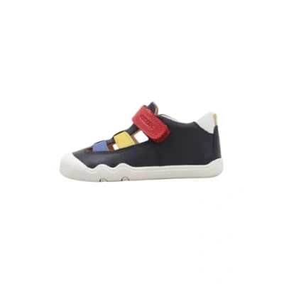 Image de Geox B Steppieup Boy A Chaussures pour enfant, Bleu marine multicolore, 27 EU