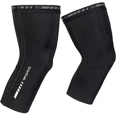 Afbeelding van GripGrab Classic Thermal Knee Warmers Lente Herfst Fiets Kniestukken Wielrennen Kniewarmers Zwart Unisex Maat M