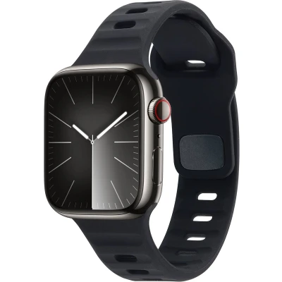 Afbeelding van imoshion Active Sport siliconen bandje Geschikt voor Apple Watch 1, 2, 3, 4, 5, 6, 7, 8, 9, 10 (42 mm), SE 38/40/41 mm Zwart One Size
