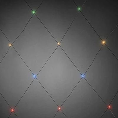Afbeelding van Konstsmide Lichtnet Buiten 24 V 64 LED Meerkleurig