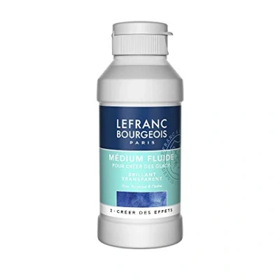 Afbeelding van Lefranc Bourgeois &amp; 300662 Acrylverfglansvloeistof voor het maken van lazuurverf, transparant, 250 ml fles