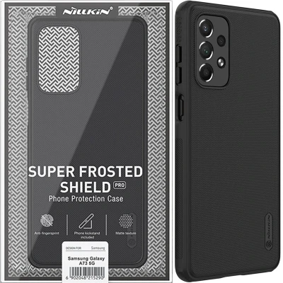 Afbeelding van Nillkin Super Frosted Shield Pro duurzame case cover voor Samsung Galaxy A73 zwart
