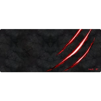 Afbeelding van Havit Gaming muismat, groot, zwart + rood, 700 x 300 3 mm