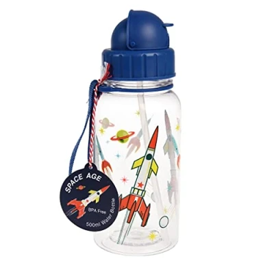 Afbeelding van Rietjesbeker / Drinkfles Clear Space van Rex London 500ML
