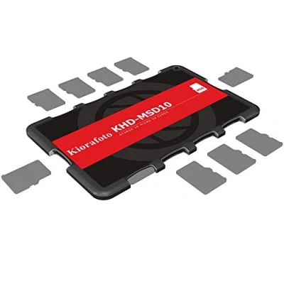 Afbeelding van Kora KHD MSD10 Credit Card Size Duurzame Lichtgewicht Draagbare Memory Case Houder Protector Met Schrijfbaar Label Voor 10 Micro SD Kaarten, SD10