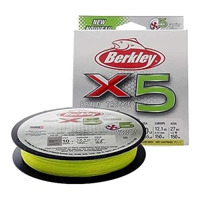 Afbeelding van Gevlochten Lijn Berkley X5 Braid 150m Fluo Green 0.08mm