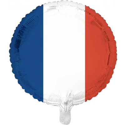 Afbeelding van Helium ballon Franse vlag 45cm per stuk