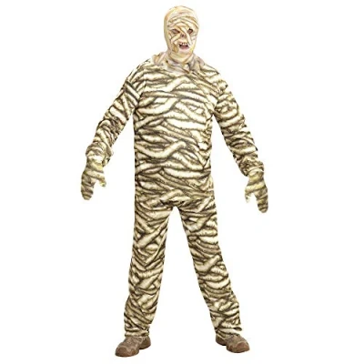 Afbeelding van Widmann Mummie Kostuum Afschuwelijke Mummy Man Wit / Beige Large Halloween Verkleedkleding