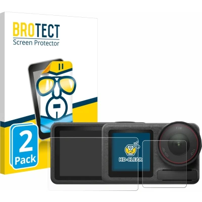 Afbeelding van BROTECT Screenprotector voor DJI Osmo Action 5 Pro Folie Beschermfolie transparant (2 Stuks)
