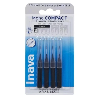 Afbeelding van Inava Mono Compact 4 Tandenborstels (Maat : ISO0 0,6 mm)