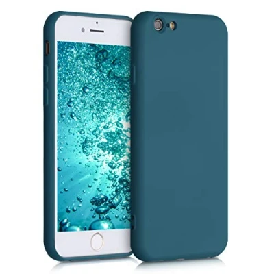 Afbeelding van kwmobile telefoonhoesje geschikt voor Apple iPhone 6 / 6S Hoesje smartphone Back cover in mat petrol