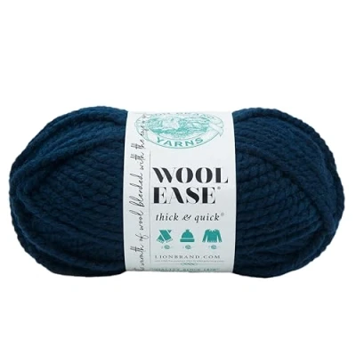 Afbeelding van Lion Brand Yarn Wool Ease Thick &amp; Quick Bulky wol petrol blauw