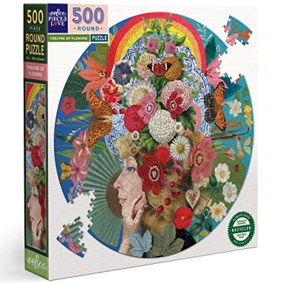 Afbeelding van puzzel Eeboo Theatre of Flowers (500)rond
